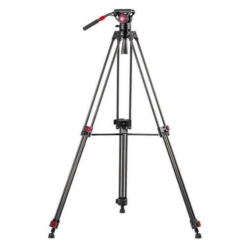 Provision Professional DV3 Carbon Video Tripod Kit with Fluid Head and Bag