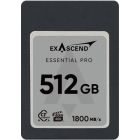 Exascend Essential Pro CFexpress TypeA 4.0 Card 512GB/ Read: 1800 MB/s, Write: 1650 MB/s